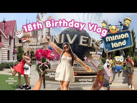 My 18th B’day Vlogggg!! 🥳🍦💗⭐️(Went to Universal Studios, Birthday Dinner 😋⭐️ ) || Tejasvi Rajput || 