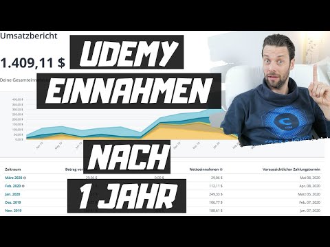 MEINE UDEMY EINNAHMEN NACH 1 JAHR - Mit Online Kursen passiv Geld verdienen