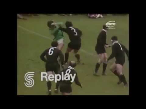 Alex Wyllie try vs Ireland 1973