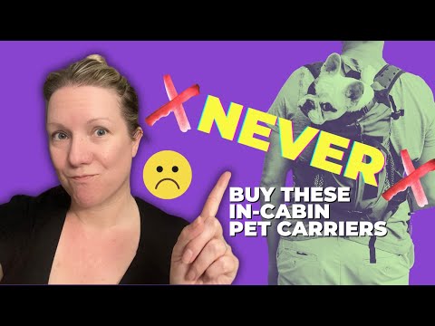 NEVER buy these in-cabin pet carriers ❌😫✈️