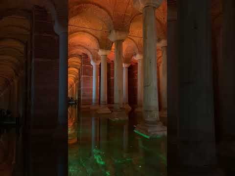 This is Basilica Cistern in Istanbul, Turkey.