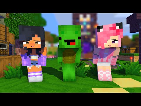 POI POI ZERO TWO DODGING FIRST MEET MIKEY, APHMAU AND KAWAII CHAN - MINECRAFT ANIMATION #shorts