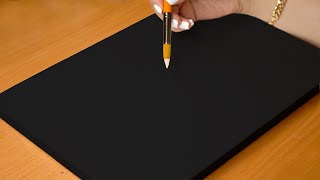 Black and White Acrylic Painting Tutorial for Beginners / Galaxy Painting Acrylic Easy