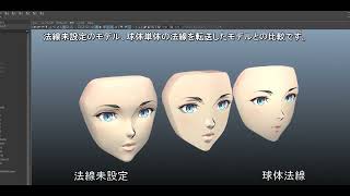 第5回:令和最新版!法線設定によるキャラクターの印象の明確化 | Mayaで作るセルルックキャラクター