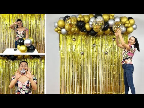 Como hacer un Arco de Globos - Guirnalda de Globos 🎉 Balloon Garland 🎉