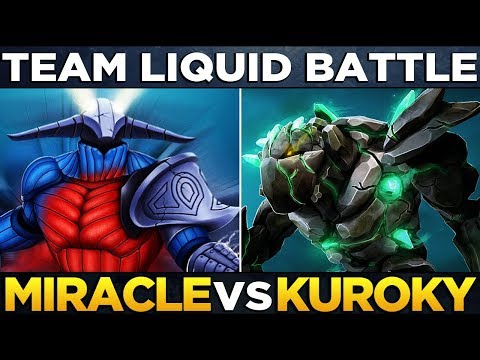 Miracle- Sven vs KuroKy Tiny - Team Liquid Dota 2 Battle