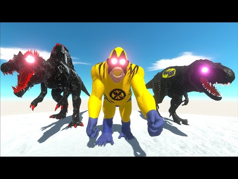 BATMAN T-REX DEATH RUN - Jurassic World Evolution 2 - Animal Revolt Battle Simulator