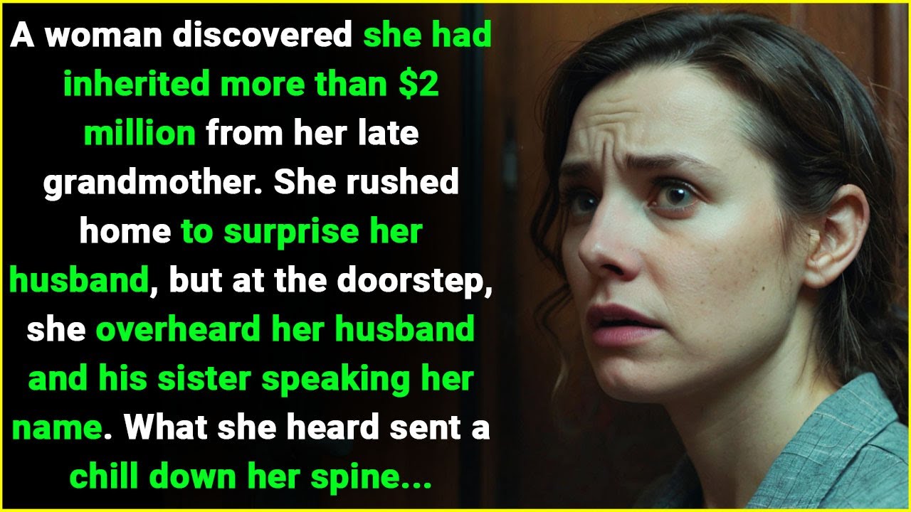 A woman received an inheritance from her grandma. But when she overheard husband and sister-in-law
