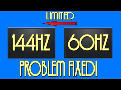 DUAL MONITOR 144HZ AND 60HZ PROBLEM FIXED