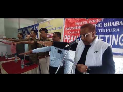 National Road Safety Month oth at Motor Stand Kailashahar