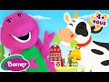 Learn Farm Animals With Barney Animals For Kids Barney The Dinosaur