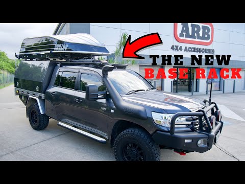 The "BASE RACK"- ARB4X4's new roof platform on a 200 series Landcruiser.