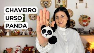 CHAVEIRO DE CROCHÊ URSO PANDA: PASSO A PASSO FÁCIL E RÁPIDO COM RECEITA