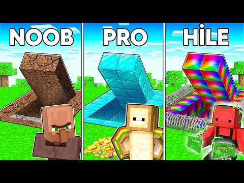 NOOB vs PRO vs HİLE KIYAMET SIĞINAĞI YAPTIK! - Minecraft