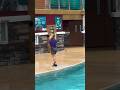She dropped a can of soda in Seaworld pool and this happened… #seaworld #otter
