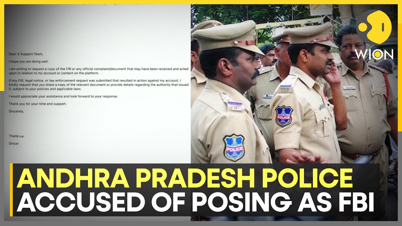 Andhra Pradesh Police Pose As FBI To Get X To Remove Tweets | WION News