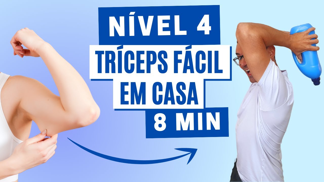 3 MELHORES EXERCÍCIOS PARA TRICEPS EM CASA | Nível 4 | Melhorar o braço mole