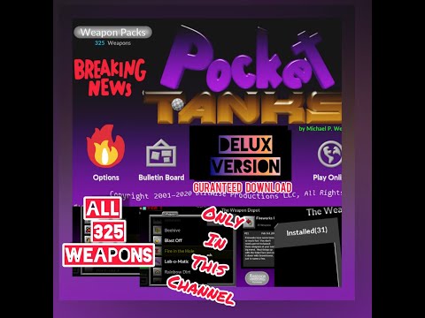 Pocket Tanks Delux version (all weapons for free)