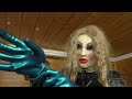 Handschellen Anprobieren über Latex Handschuhe Mit Female Mask Doll Lisa