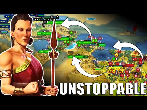 Civ 6 | Gorgo Has SUCH An Advantage, You Can Be Unstoppable!!! – (#4 Deity Gorgo Civilization VI)