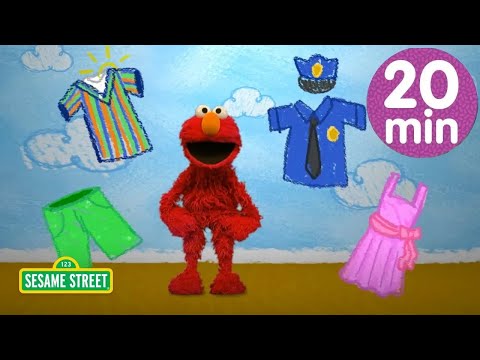 扮裝囉，與艾蒙一起玩！| 芝麻街 20 分鐘精選集錦 🔴 (Dress Up with Elmo! | 20 Minute Sesame Street Compilation)