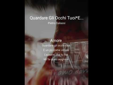 GUARDARE GLI OCCHI TUOI