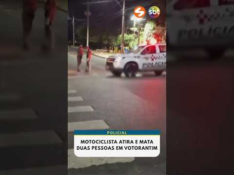 Motociclista atira e mata duas pessoas em Votorantim | TV Sorocaba SBT