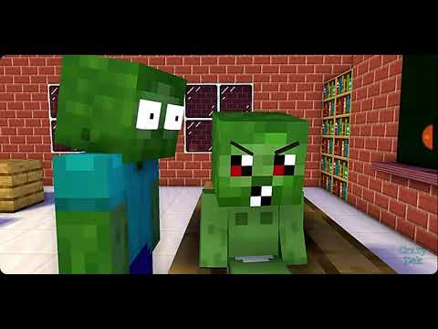 Monster school funny swimming challenge Best Minecraft animation