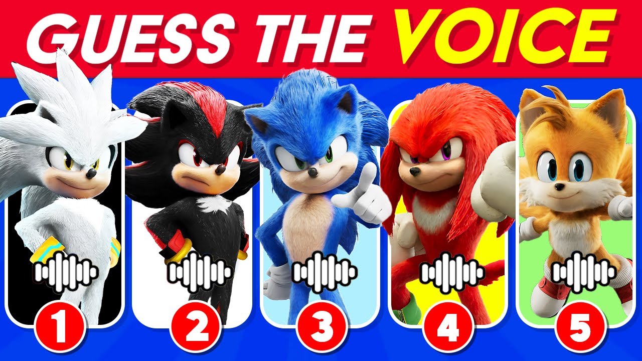 Guess The Sonic The Hedgehog 3 Characters by Voice 🎬🦔💙 Sonic 3 Trailer 2 Movie Quiz | fastQuiz
