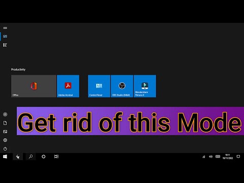 Windows 10 get rid of tiles | Return to Normal Desktop | Turn off Tablet Mode