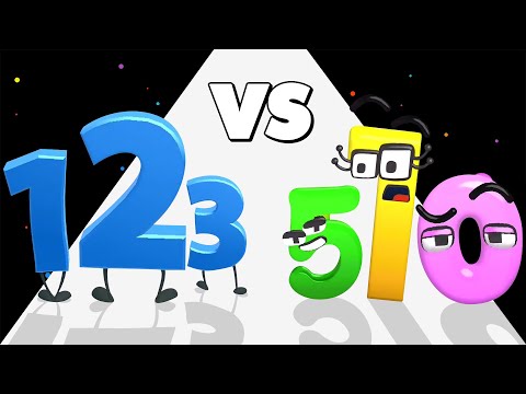 MERGE NUMBER RUN /vs NUMBER RUN 3D ∞ ASMR Gameplay Android iOS • Number Runner Merge Math Game Fun