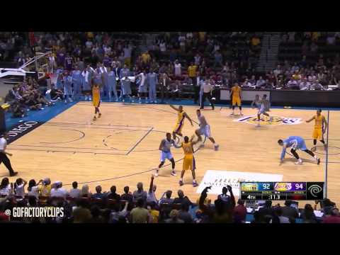 Julius Randle Full Highlights vs Nuggets 2014.10.06 - 10 Pts, 8 Reb, Lakers Debut.