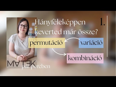 Permutáció - Kombinatorika 1. rész | Matekérettségi | MATEK pár percben