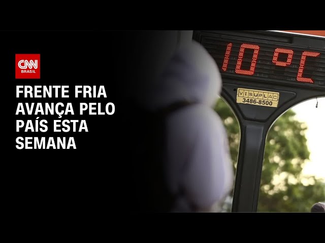 Previsão do tempo: frente fria avança pelo país esta semana | CNN NOVO DIA