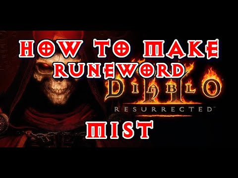 Diablo 2 Resurrected 2.4 - How to make Runeword Mist - Cham Shael Gul Thul Ith Runes