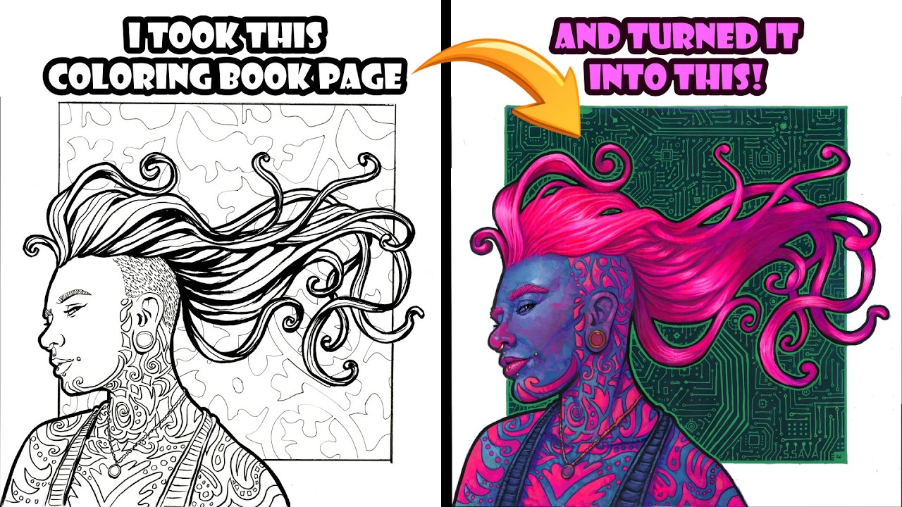 Can I Turn a Coloring Book Page Into a Masterpiece?