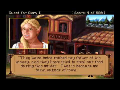 Let's Play Quest for Glory 1: So You Want to Be a Hero? (Fighter Playthrough)