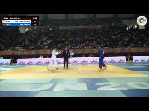 Hedvig KARAKAS (HUN) Vs Hasret CIN (TUR) - Judo Grand Prix Samsun 2014 [-57kg]