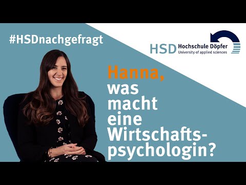 #HSDasked: Hanna, what does a business psychologist do?