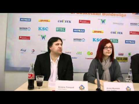 Pressekonferenz Mitteldeutscher Basketball Club - ETB Wohnbau Baskets Essen; 22. Spieltag