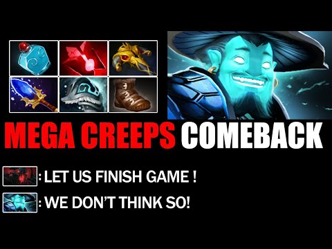Mega Creeps Comeback By Storm Spirit Mid Lane VS Shadow Fiend  - Epic Battle 7.25c Dota 2