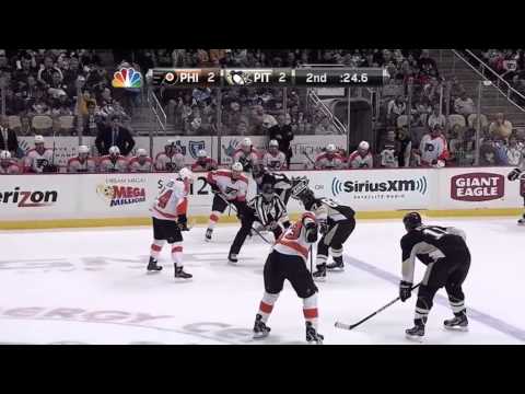 Philadelphia flyers vs Pittsburgh Penguins. 01 april 2012