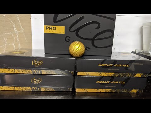 Unboxing Vice Pro Plus Gold Golf Balls