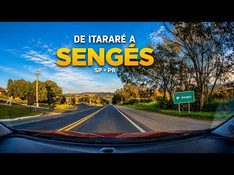 De Itararé a Sengés | SP-258 e PR-239 | Divisa SP/PR | Driving Tour 4K