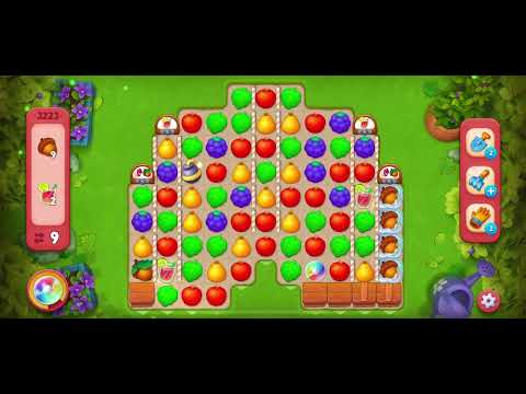Gardenscapes hard level 3223 in 17 moves with no booster