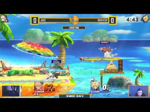 The Monthly | Juice (CorrinF) vs WDBTHtGP (Cloud) - Losers Final - Super Smash Bros. for Wii U