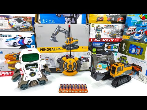 Unboxing Rc Beko Excavator, Rc Cute Car, Police SUV car, Rc Police County Sheriff 911