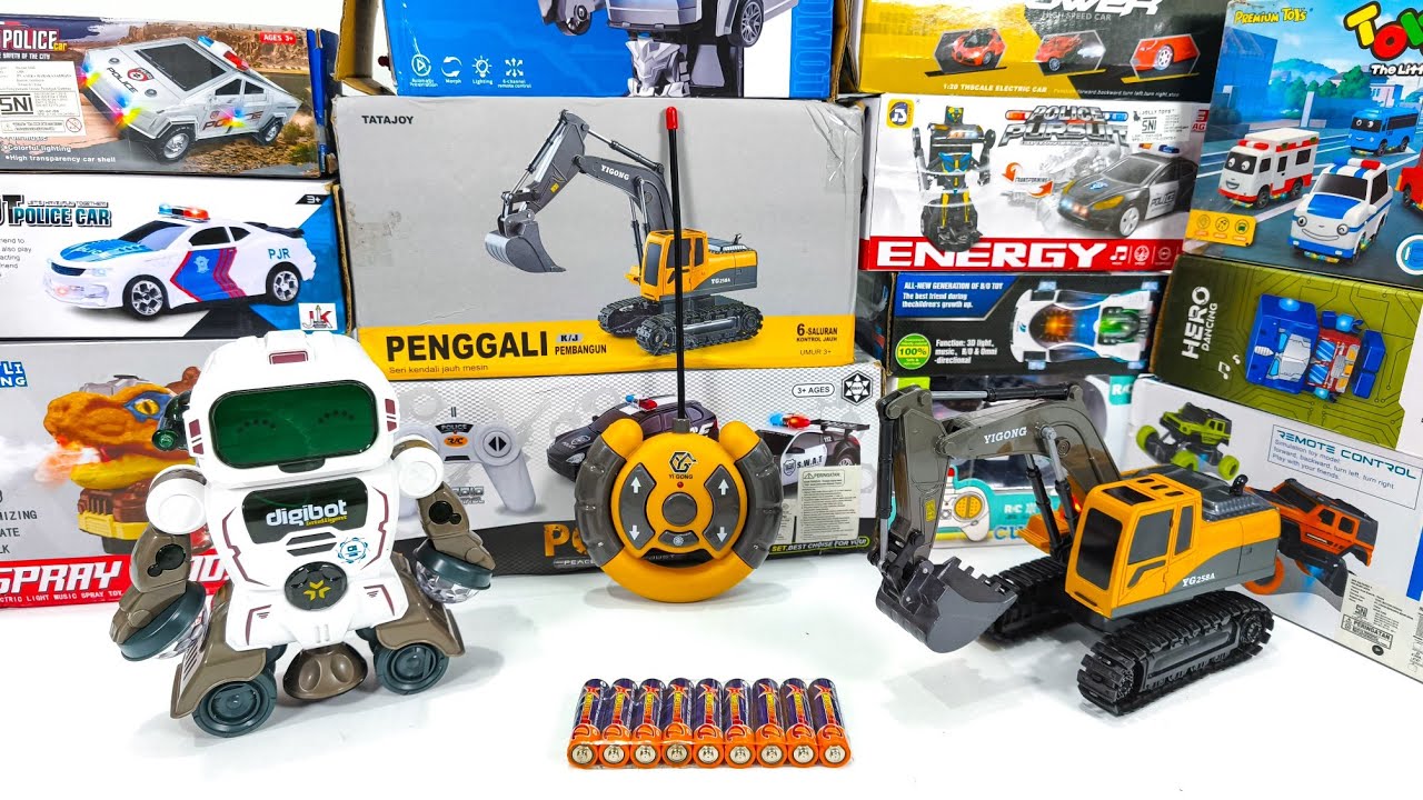 Unboxing Rc Beko Excavator, Rc Cute Car, Police SUV car, Rc Police County Sheriff 911