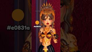 DTI GOLD COLOR HEX CODES💛 #dresstoimpress #dti #roblox #shorts