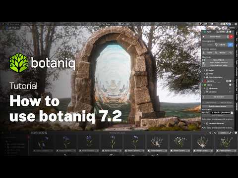 How to use botaniq 7.2 | Blender 5.0 Tutorial | Vegetation Asset Library